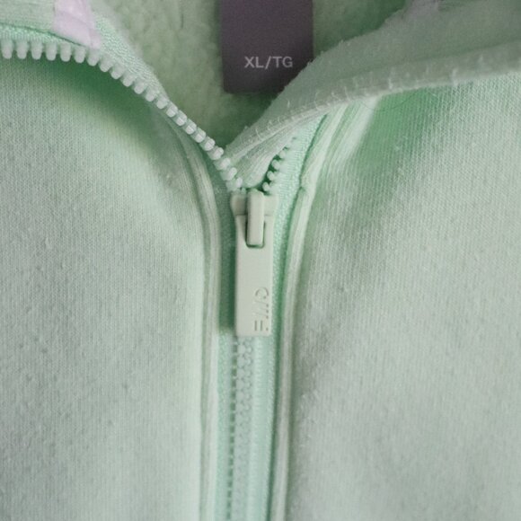 FWD Mens Green Sz XL All Year 1/2 Zip Sherpa Fleece Stretch Pullover Sweater - Picture 7 of 15